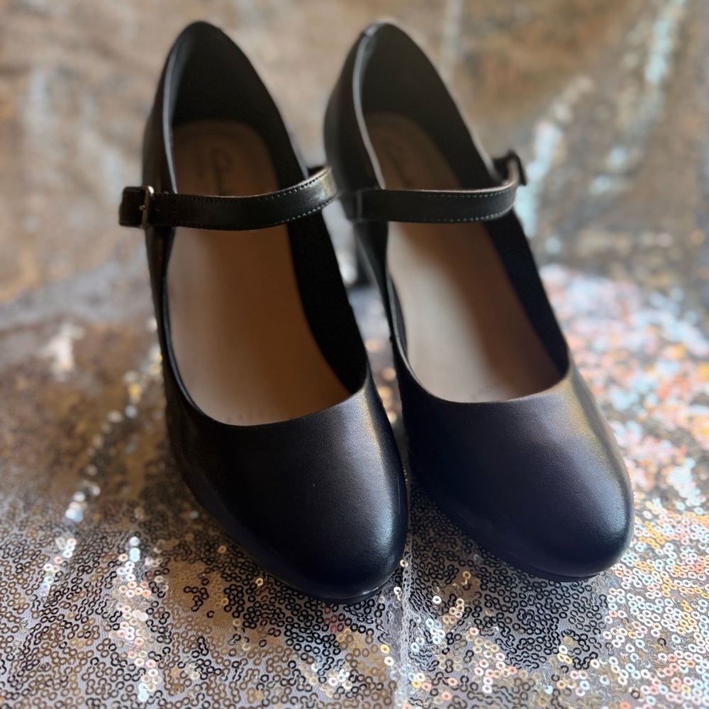 Black Mary Jane Platform Heels